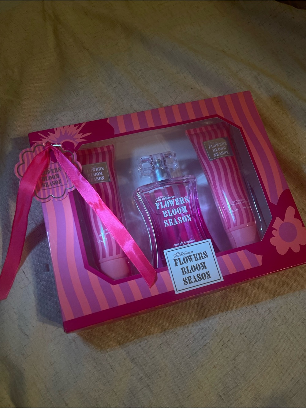 Pink Bath & Body Set - Women's Moisturizer & Body Oil